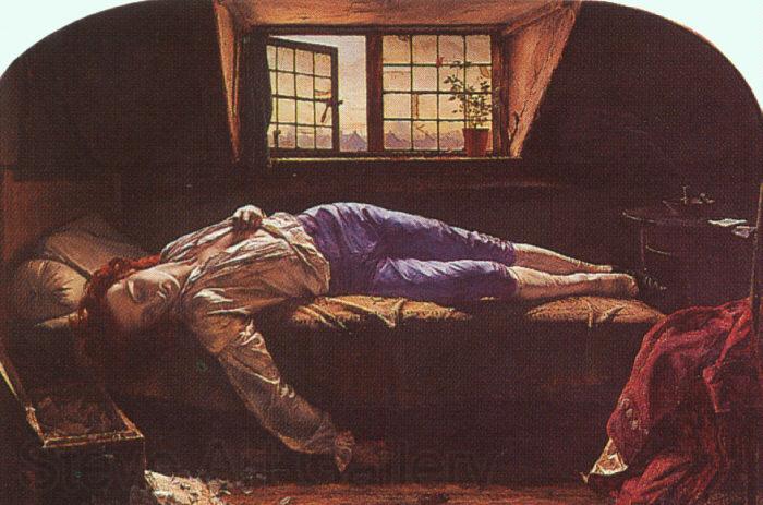 Henry Wallis The Death of Chatterton Germany oil painting art